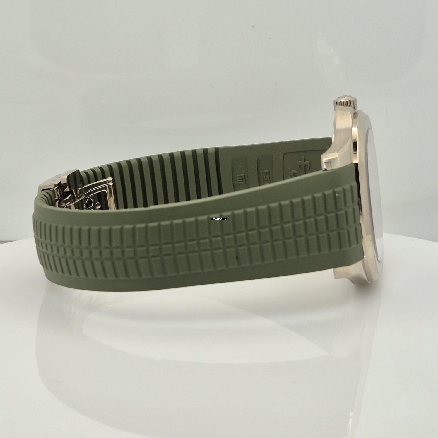 Thumbnail von Patek Philippe Aquanaut Ouro Branco Khaki Green 42mm Automatik Komplett