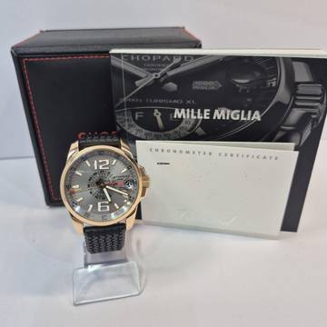  Chopard Mille Miglia GT XL GMT Ouro Rosé 44mm Automático Completo 