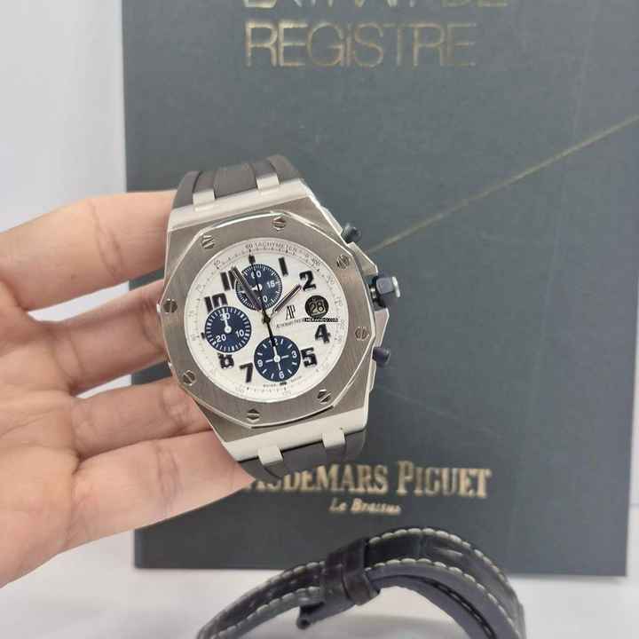  Audemars Piguet Royal Oak Offshore Chronograph Navy 42mm Automático Completo 