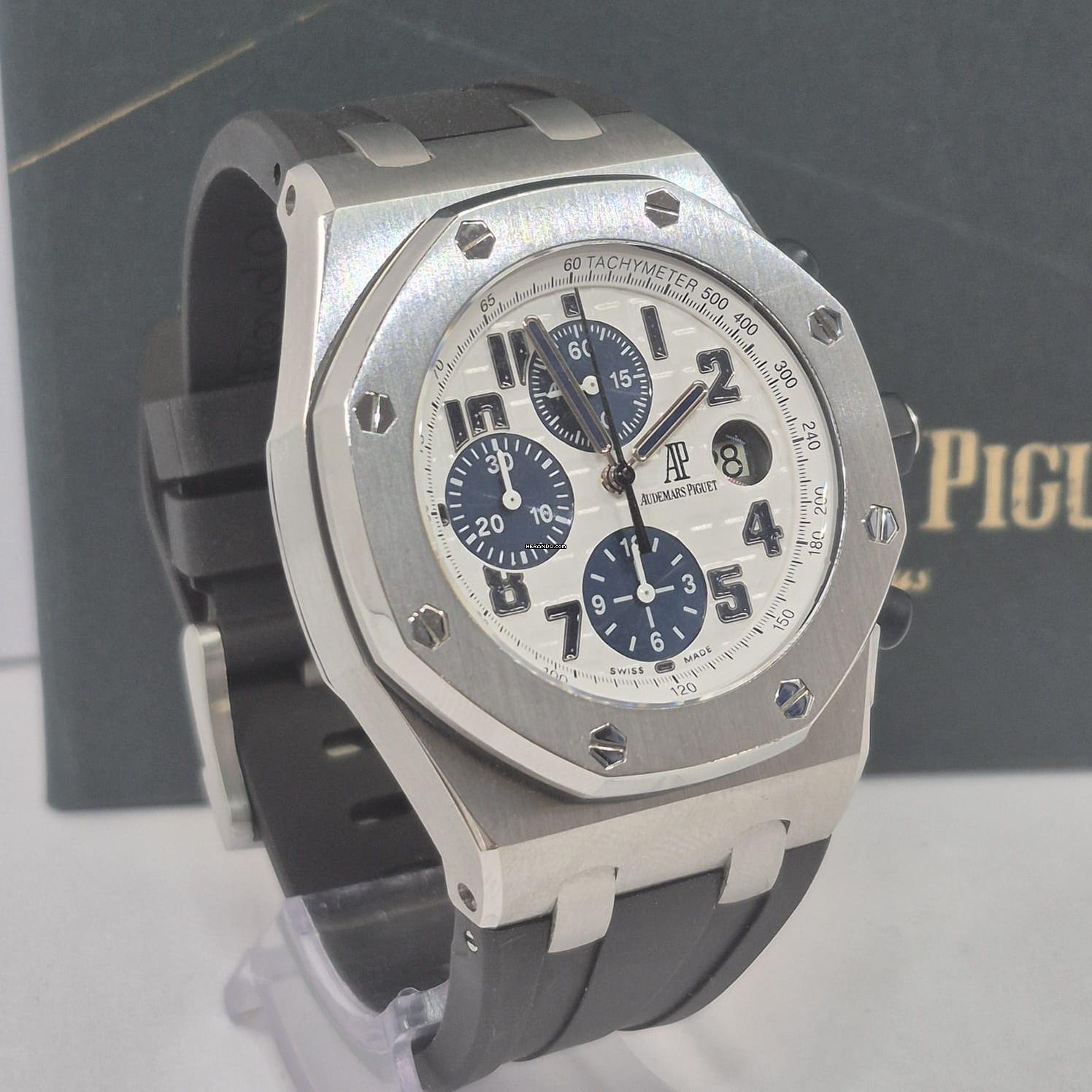Thumbnail von Audemars Piguet Royal Oak Offshore Chronograph Navy 42mm Automático Completo