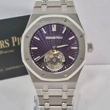 Thumbnail von Audemars Piguet Royal Oak Tourbillon Ultra Thin Evolutive Tapisserie 41mm Corda Completo