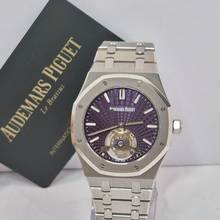 Thumbnail von Audemars Piguet Royal Oak Tourbillon Ultra Thin Evolutive Tapisserie 41mm Corda Completo