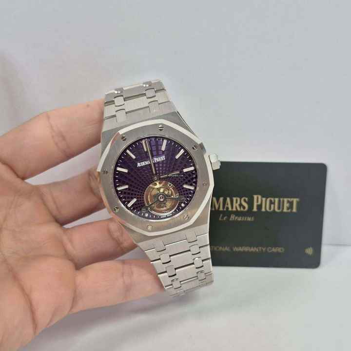 Audemars Piguet Royal Oak Tourbillon Ultra Thin Evolutive Tapisserie 41mm Corda Completo