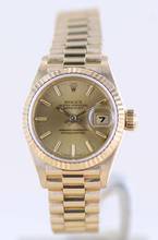 Thumbnail von Rolex Lady-Datejust 18K Gelbgold Champager dial 26mm Lady Presidentband Klassiker