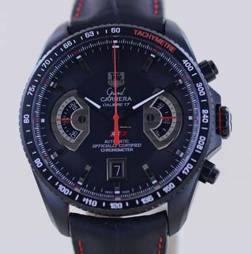 TAG Heuer Grand Carrera Black RS2 Chronograph Date 回転システム B+P レア