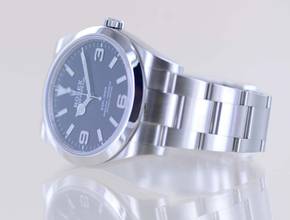 Thumbnail von Rolex Explorer I 39mm 214270 black dial Oysterband Stahl Full-Set B+P