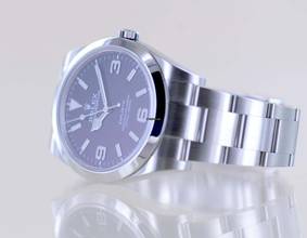 Thumbnail von Rolex Explorer I 39mm 214270 black dial Oysterband Stahl Full-Set B+P