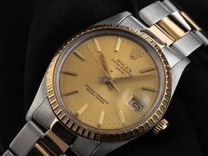 Thumbnail von Rolex Oyster Perpetual Date open 6/9 Ref.15053 1984 LC 200 Full Set sehr gut Vintage Oyster Perpetual Date open 6/9