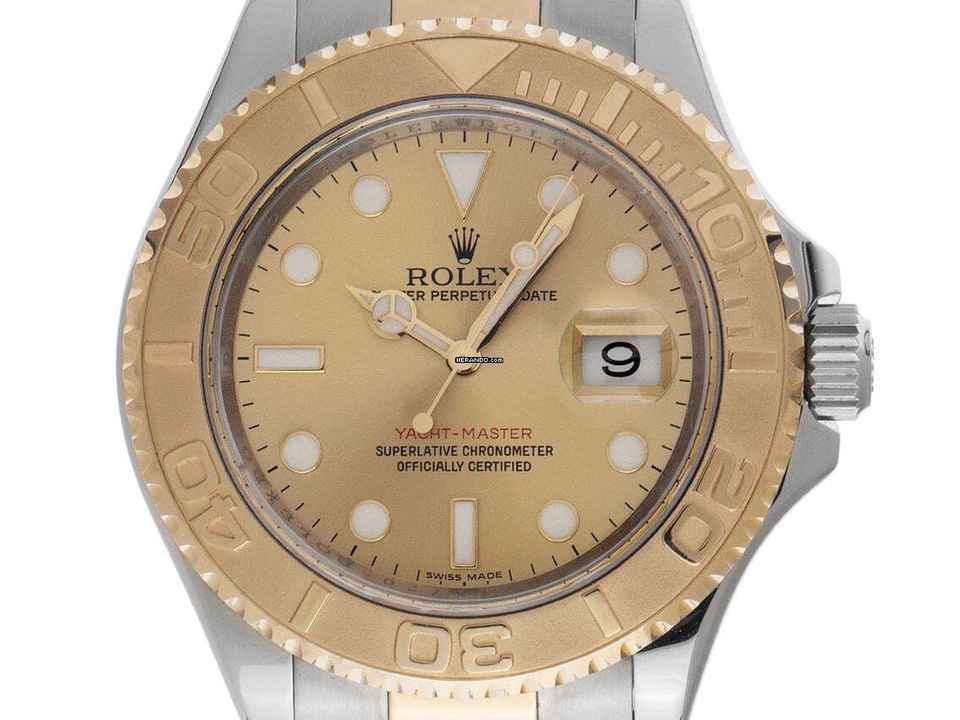  Rolex Yacht-Master 40 Ref.16623 2012 Full Set sehr gut Vintage Yacht-Master Stahl 18kt Gelbgold 