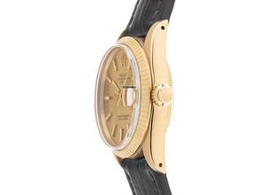 Thumbnail von Rolex Datejust 31 Medium Ref.6827 1978 Box&Beschreibung sehr gut Vintage Datejust Medium 18kt Gelbgold open 6/9