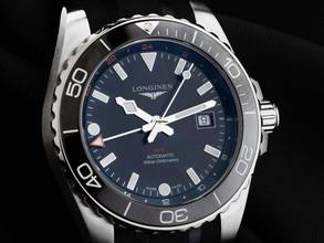 Thumbnail von Longines HydroConquest GMT Ref.L3.890.4.56.9 2025 Full Set Ungetragen Hydroconquest GMT Faltschließe