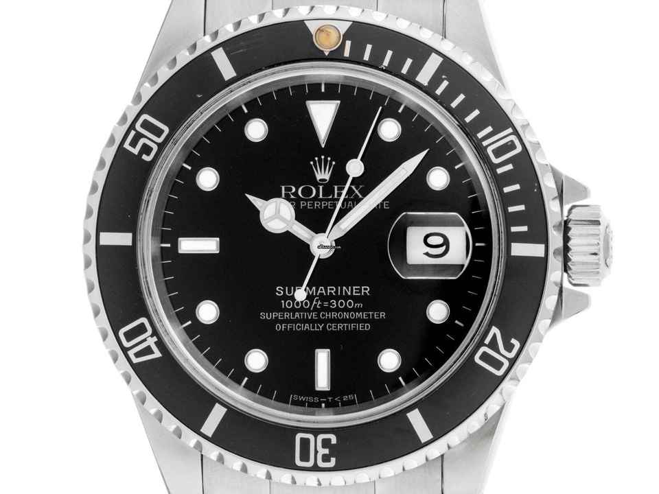  Rolex Submariner Date Ref.16610 1993 Box&Beschreibung sehr gut Vintage Submariner Date 