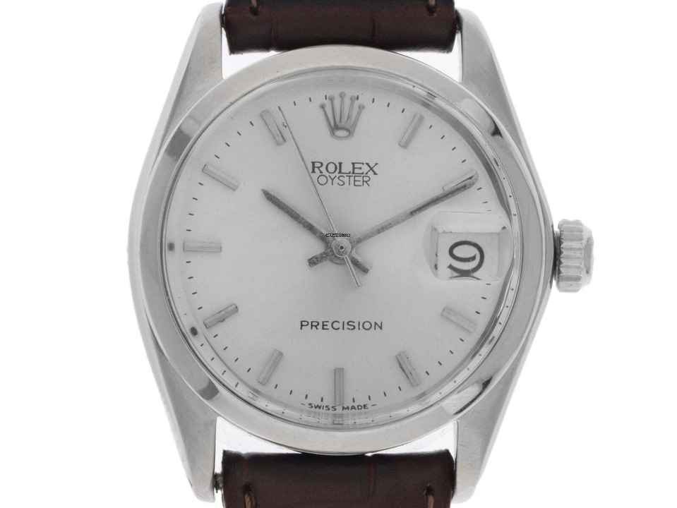 Rolex Oysterdate Precision açık 6/9 Ref.6466 1973 orijinal kutu çok iyi vintage Oysterdate Precision Orta açık 6/9