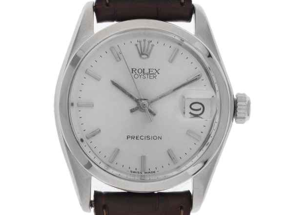 Rolex Oysterdate Precision otevřít 6/9 Ref.6466 1973 originální krabice velmi dobrý vintage Oysterdate Precision Medium otevřít 6/9