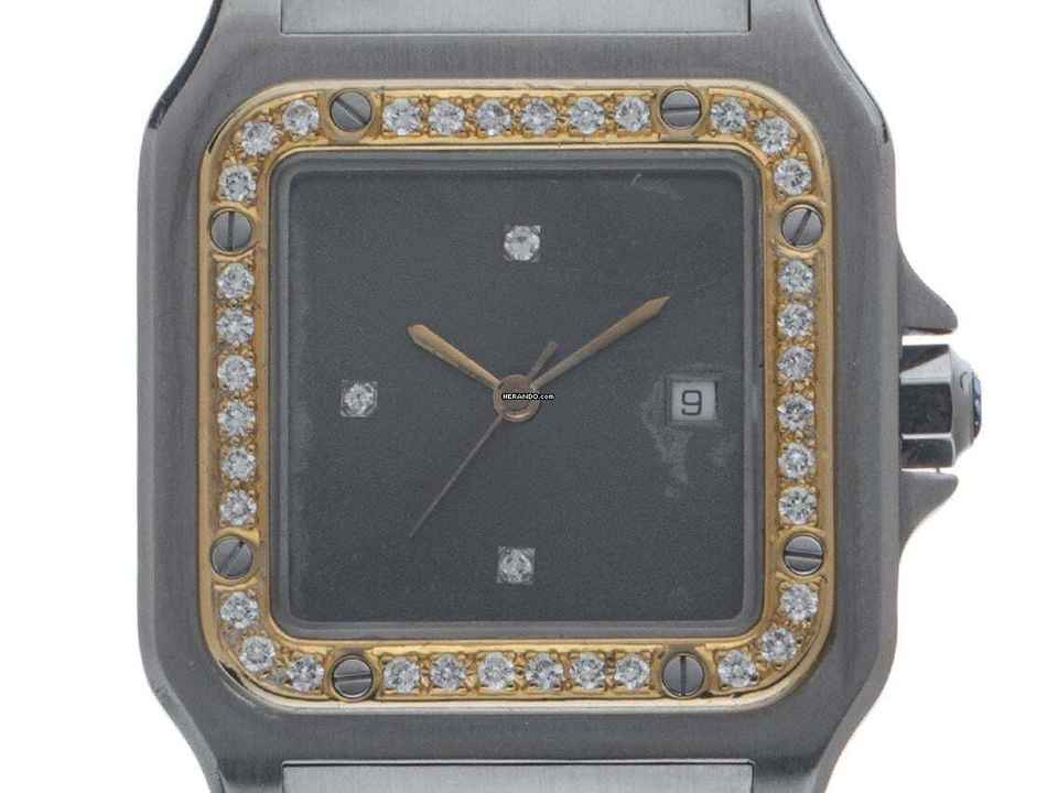 Cartier Santos GM Büyük Model Ref.2961 1987 Tam Set çok iyi Vintage Santos GM büyük model Elmaslar
