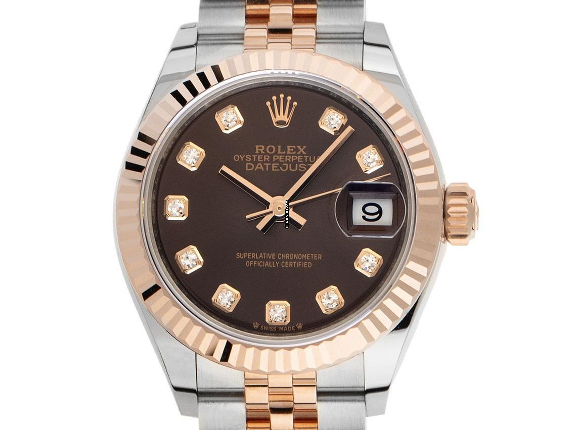 Rolex Lady-Datejust Ref.279171 2021 Full Set Unworn Datejust Lady Chocolate Diamonds