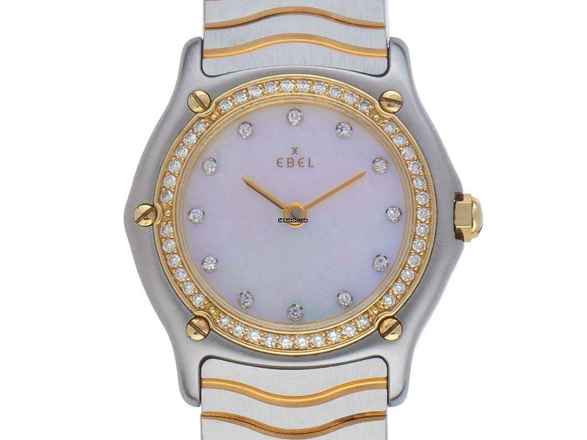Ebel Classic Lady Ref.181930X 1992 orijinal kutu çok iyi Vintage Classic Lady İnci Elmas