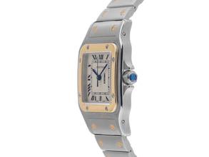 Thumbnail von Cartier Santos Galbée GM großes Modell Ref.187901 1988 Box&Beschreibung sehr gut Vintage Santos Galbee GM großes Modell