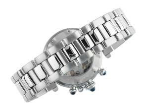 Thumbnail von Cartier Pasha Ref.2113 2006 Box&Beschreibung wie Neu Vintage Pasha Chronograph Glasboden