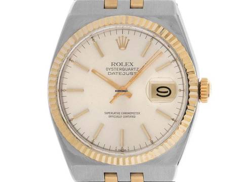 Rolex Datejust Oysterquartz Ref.17013 1986 Полный комплект как новый винтажный Oysterquartz open 6/9