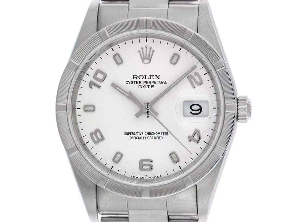 Rolex Oyster Perpetual Date Ref.15210 1997 LC 100 Full Set en muy buen estado Vintage Oyster Perpetual Date acero