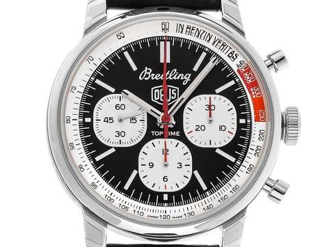 Breitling Top Time B01 Deus Ref.AB01765A1B1X1 2026 Полный комплект Не ношен Top Time B01 Deus кожаный с застежкой-клепкой