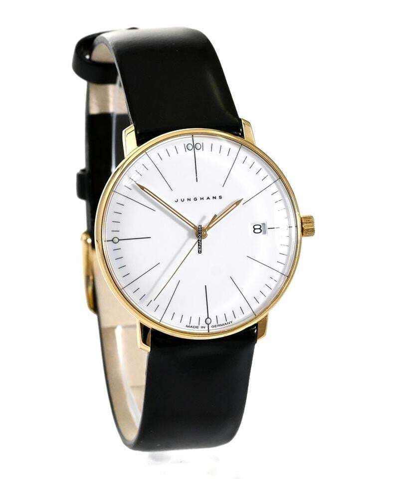  Junghans max bill 32mm 18ct Gold Limited Edition auf 222 Stück Ref. 031/9200.00 
