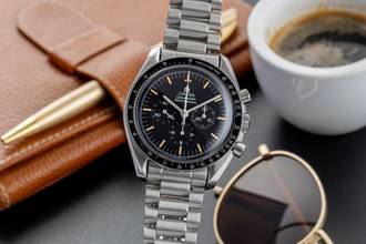 Thumbnail von Omega Speedmaster Professional Moonwatch Chronograph Stahl Handaufzug Ref. 3590.50.00