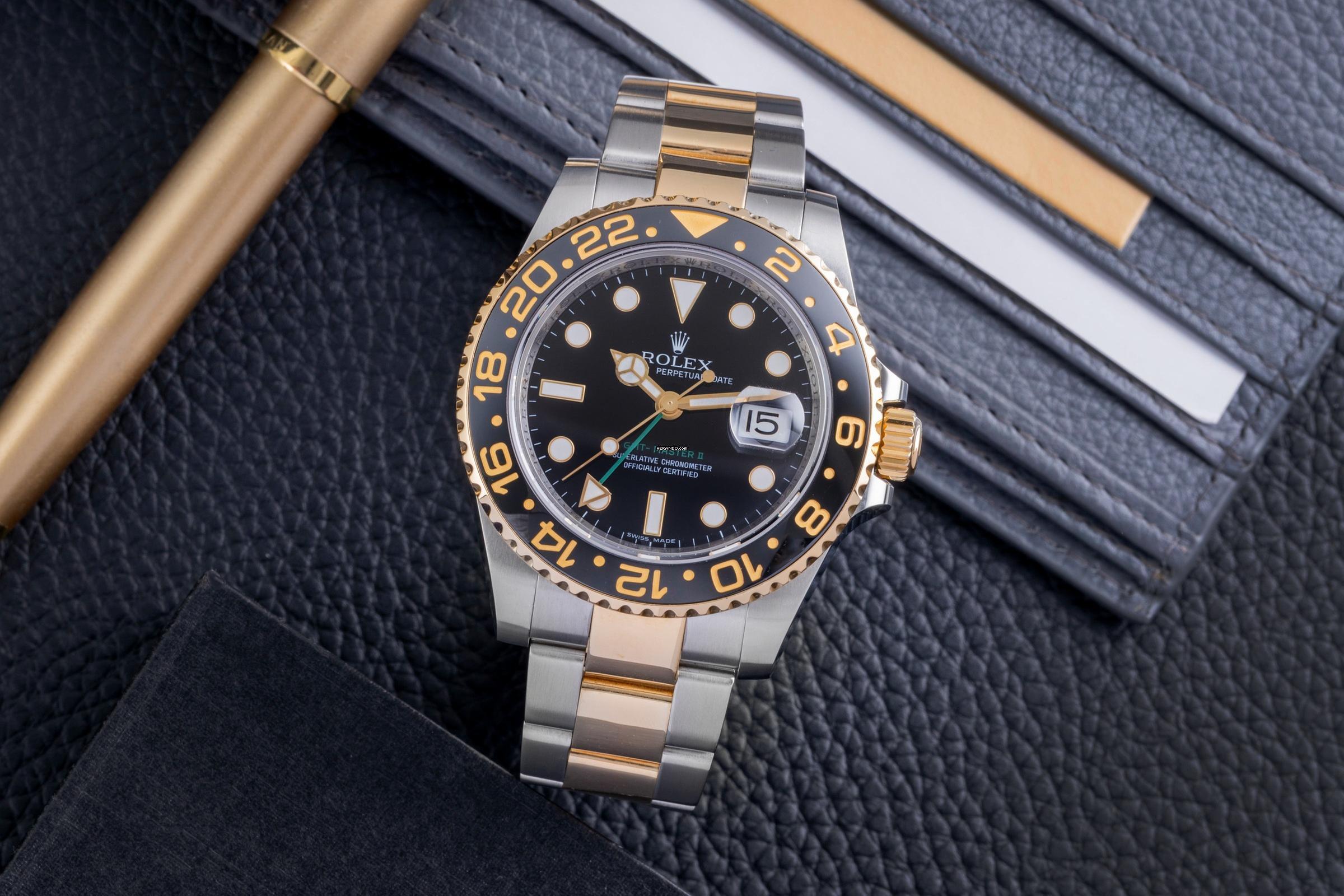 Rolex GMT-Master II Stahl / Gold Automatik Herrenuhr Ref. 116713LN Z-Serie