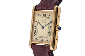 Thumbnail von Cartier Tank Silber vergoldet unisex Ref. 681006 Klassiker
