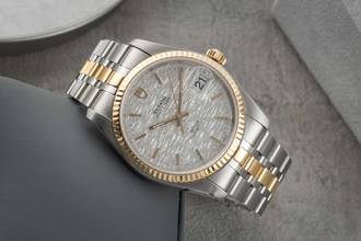 Thumbnail von Tudor Prince Date Stahl / Gold Silver Linen Dial Automatik Ref. 74033 Paper 2018