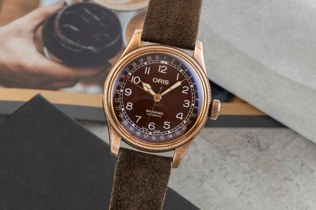 Oris Big Crown Pointer Date Bronze Ref. 01 754 7741 3166-07 5 20 74BR B&P 
