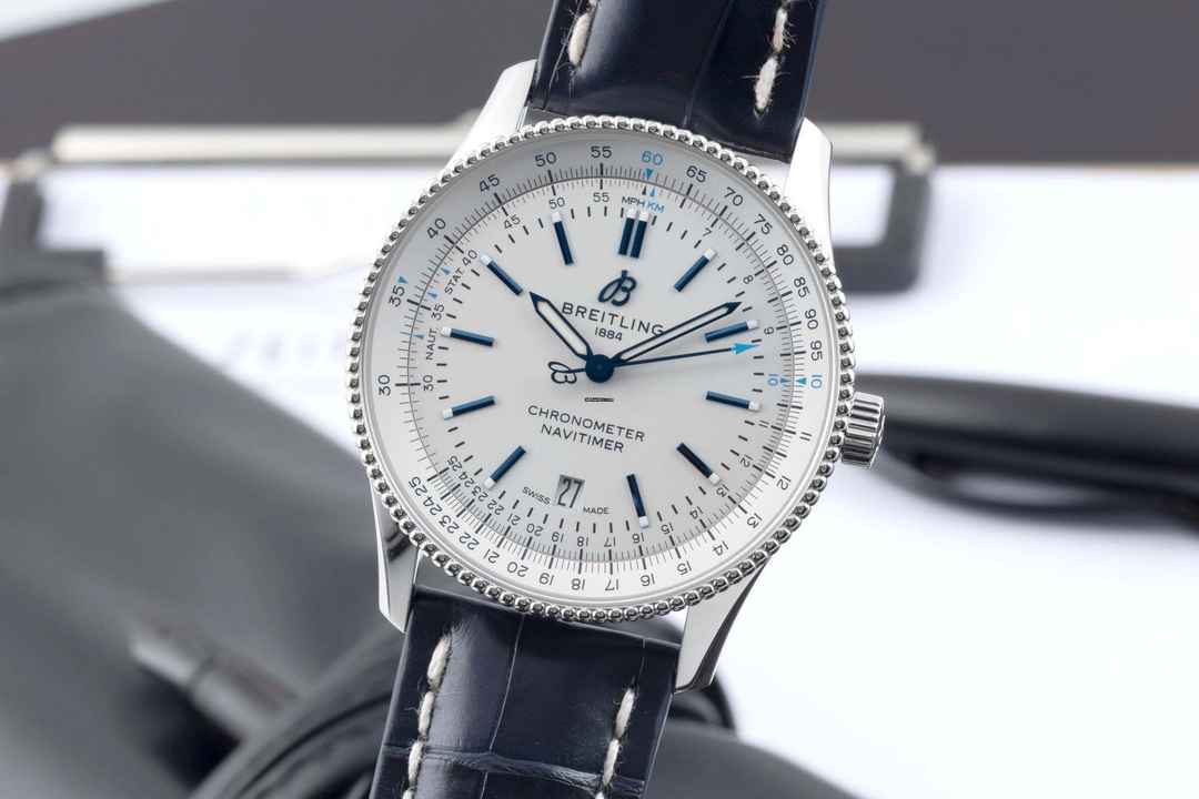  Breitling Navitimer 41 Stahl Automatik Ref. A173263A1G1P1 Box & Papiere Limited 