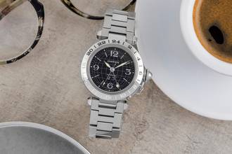 Thumbnail von Cartier Pasha C GMT Büyük Tarih Otomatik Çelik Erkek Saat Ref. W31049M7