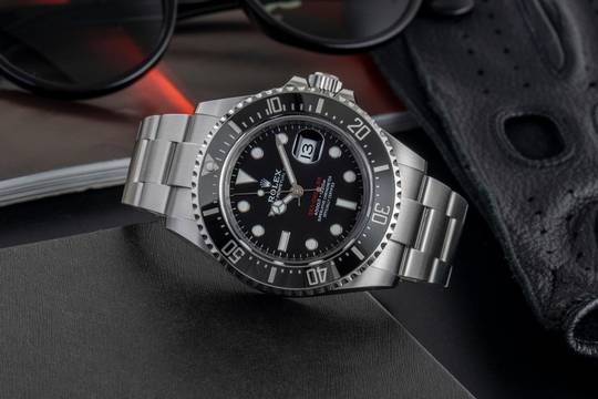  Rolex Sea-Dweller Single Red нержавеющая сталь мужские часы Oyster Ref. 126600 B&P 2019 