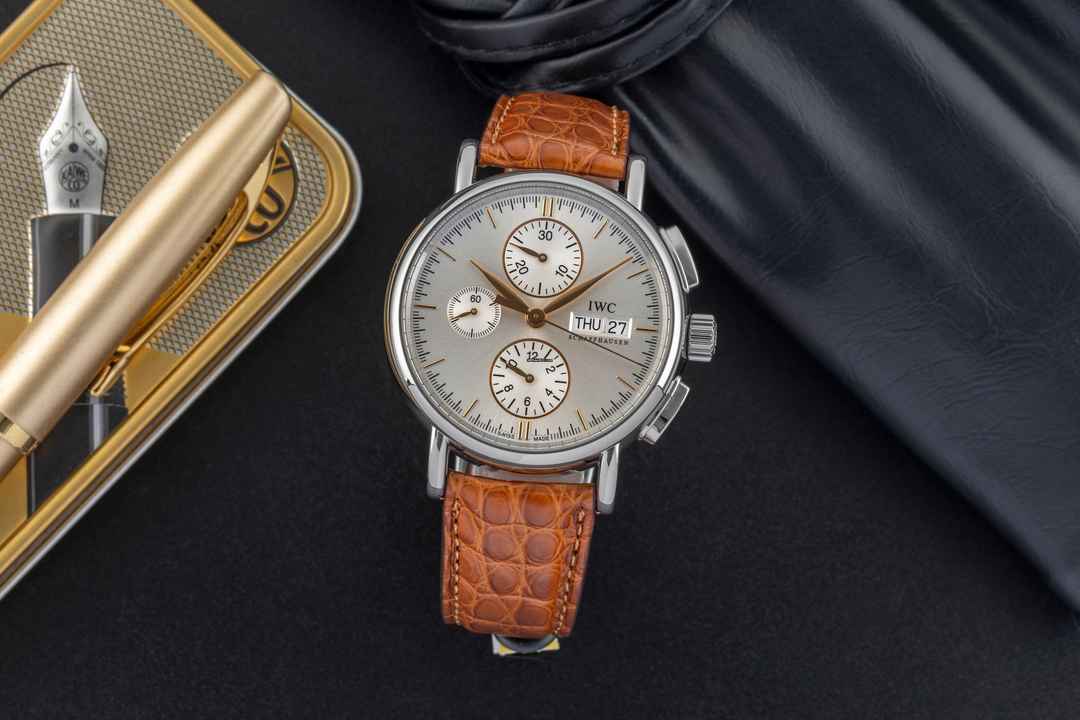 IWC Portofino Chronograph ocelová automatická pánská hodinky Ref. IW378302