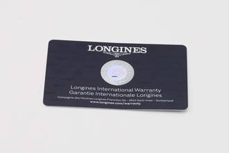Thumbnail von Longines Record stalowy automatyczny zegarek męski Ref. L2.821.4.11.2 dokumenty 2023