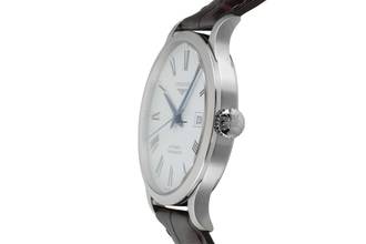 Thumbnail von Longines Record stalowy automatyczny zegarek męski Ref. L2.821.4.11.2 dokumenty 2023