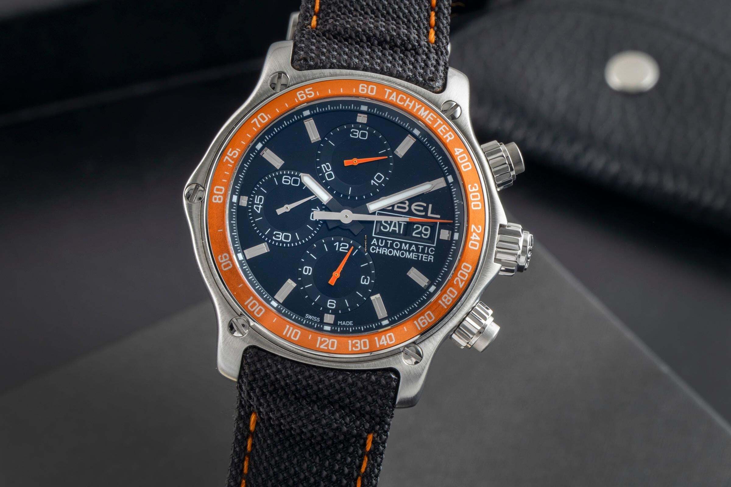  Ebel 1911 Discovery Chronograph Stahl Automatik Ref. E9750L62 1215889 B&P 2009 