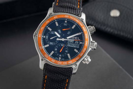 Ebel 1911 Keşif Kronograf Çelik Otomatik Ref. E9750L62 1215889 B&P 2009