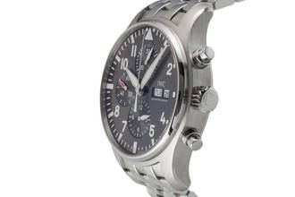 Thumbnail von Zegarek lotniczy IWC Spitfire Chronograph Pilot Spitfire Chronograph Automatyczny stalowy męski zegarek IW377719 Dokumenty 2016