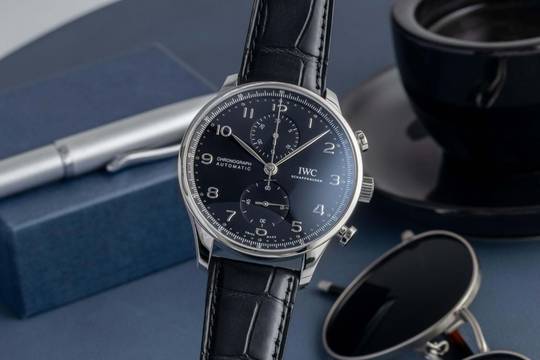 IWC Portugieser Chronograph Automatisch Staal Ref. IW371609 B&P 2021