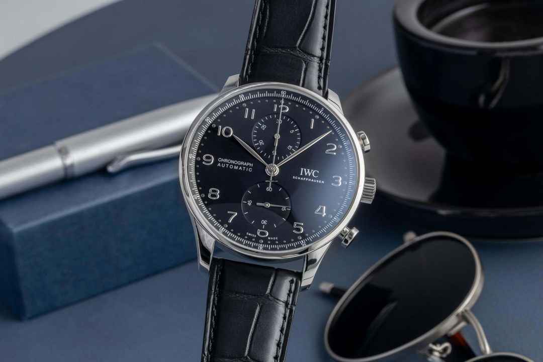 IWC Portugieser Chronograph Automatik Stahl Ref. IW371609 B&P 2021