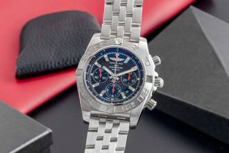 Thumbnail von Breitling Chronomat 44 Japan Chronograph Automatic Ref. AB0111 B&P 2011 Limited