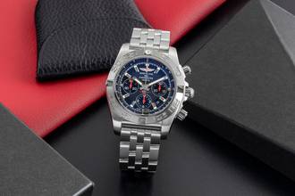 Thumbnail von Breitling Chronomat 44 Japan Chronograph Automatic Ref. AB0111 B&P 2011 Limited