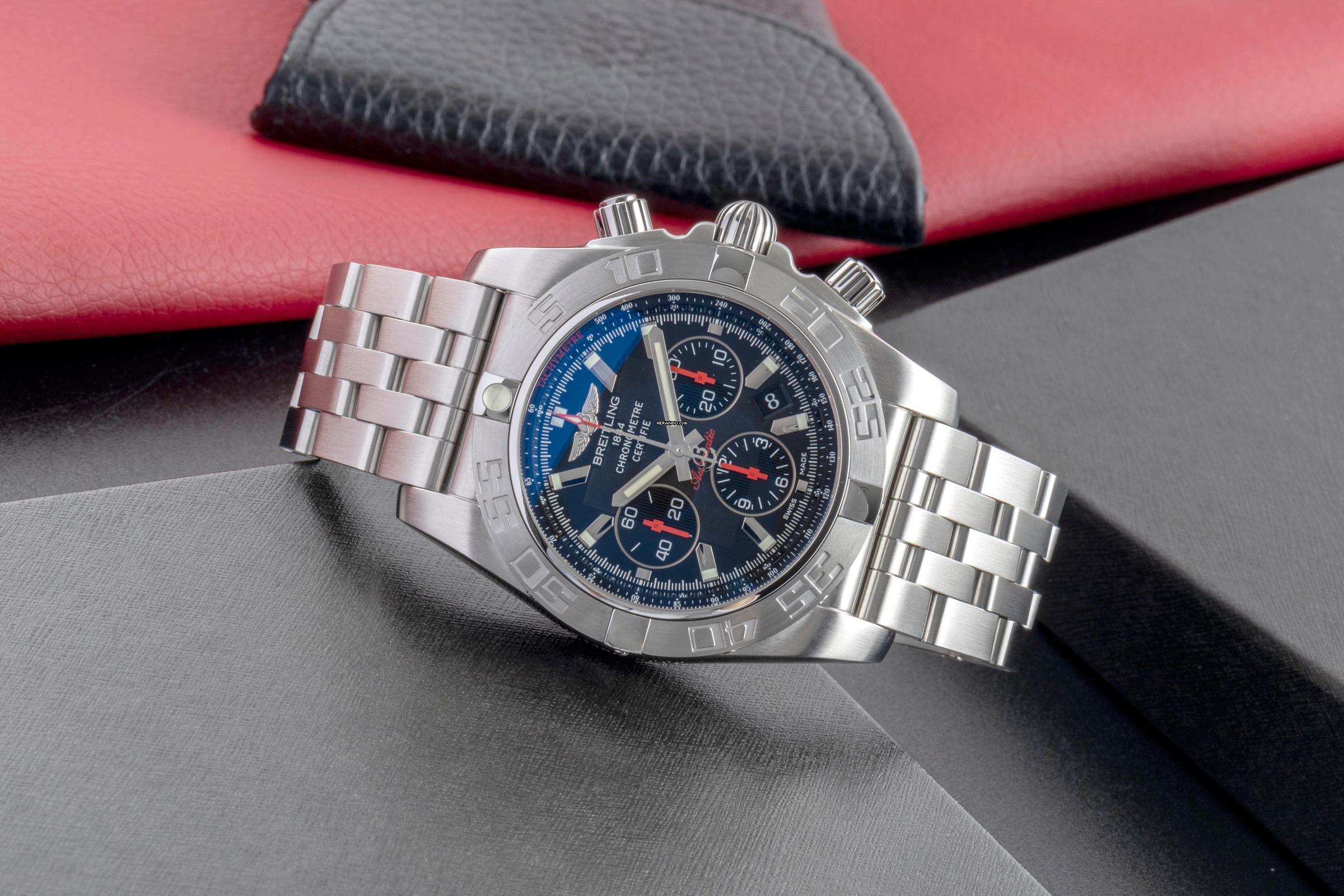  Breitling Chronomat 44 Japan Chronograph Automatik Ref. AB0111 B&P 2011 Limited 