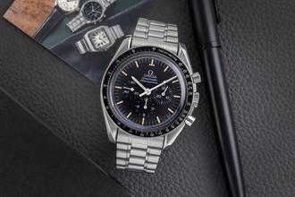 Thumbnail von Omega Speedmaster Professional Moonwatch Chronograph stalowy ręczny mechanizm Ref. 3590.50.00 B&P