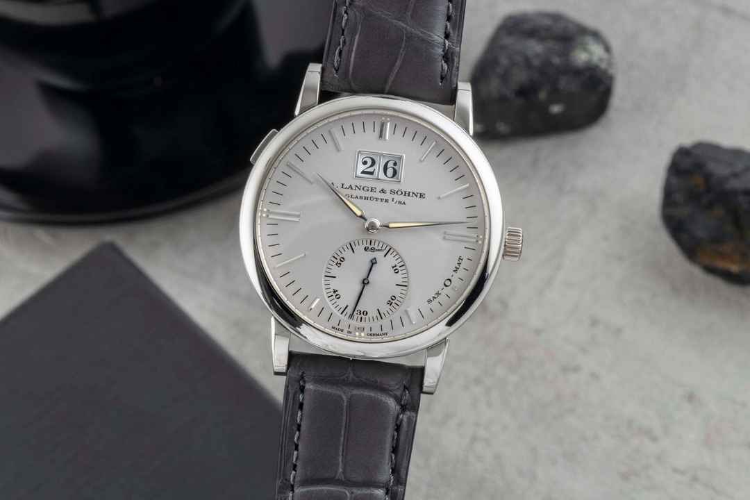 A. Lange & Söhne Langematik Sax-O-Mat 950 platina automatické pánské hodinky Ref 308.025