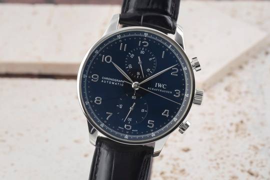IWC Portugese Chronograaf Staal Automatisch Herenhorloge Ref. IW371447 Papieren 2018