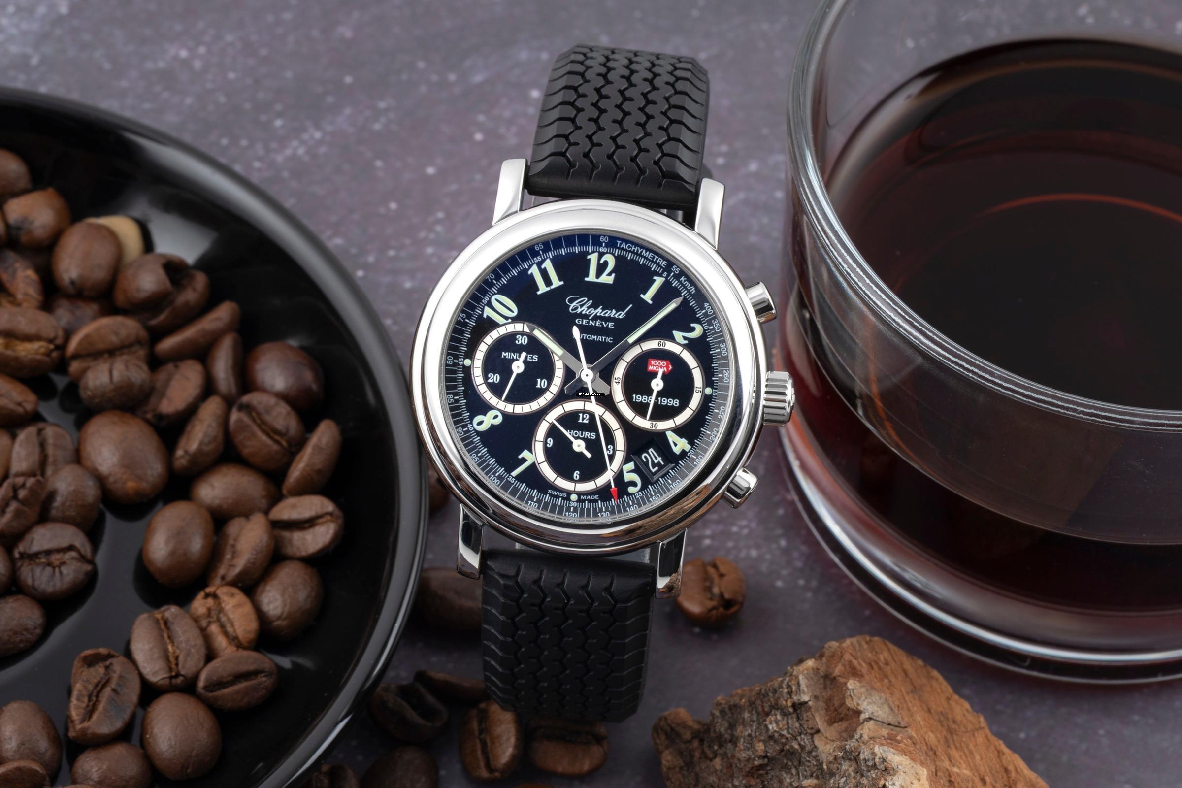 Chopard Mille Miglia Chronograph Edelstahl Automatik Herrenuhr Ref 8331 LIMITED